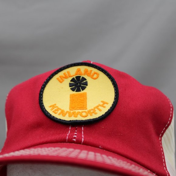 Vintage Patched Trucker Hat - Inland Kenworth by K Brand - Adult Snapback - Picture 2 of 8